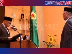 Lantik Hasbullah Toisutta Sebagai Direktur Pascasarjana, Rektor IAIN Ambon: Lembaga Akademik Harus Terus Berkembang