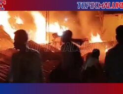 Akibat Kosleting, Sebuah Rumah di Negeri Yaputih Maluku Tengah Nyaris Habis Dilahap Si Jago Merah