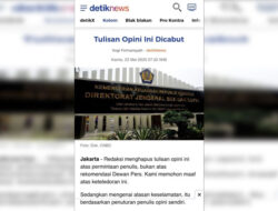 Dewan Pers Kecam Teror terhadap Penulis Opini Detik.com, Serukan Perlindungan Ruang Demokrasi