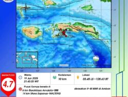 Gempa Magnitudo 4,7 Guncang Wilayah SBB dan Malteng, Terasa Hingga Ambon