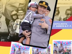 Polri Sahabat Anak, Kapolresta Ambon Hadir Bawa Keceriaan untuk Masa Depan Bangsa