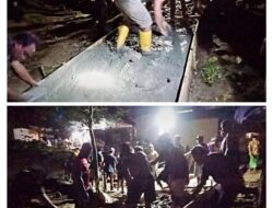 “Tak Kenal Lelah, Satgas TMMD Kodim 1504/Ambon dan Warga Kebut Pembangunan Jalan di Batu Tagepe”