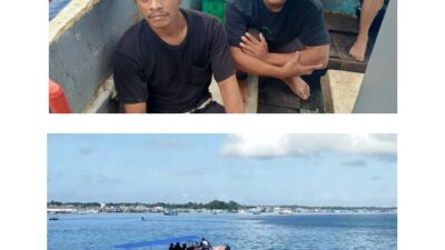 Hari Kedua Ops SAR, Dua ABK KM Bandar Nelayan Ditemukan Selamat di Laut Aru