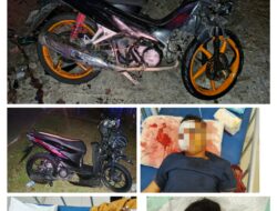 Kecelakaan di Jalan Wolter Monginsidi Halong, Dua Motor Tabrakan, Tiga Orang Luka-Luka