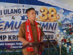 HUT ke-38 SMP Kristen Haruru, Bupati Malteng Ajak Alumni Jadi Motor Kemajuan Almamater
