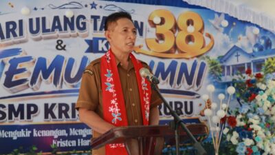 HUT ke-38 SMP Kristen Haruru, Bupati Malteng Ajak Alumni Jadi Motor Kemajuan Almamater