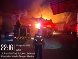 Pabrik PT Cahaya Bintang Manise di Suli Terbakar, Kapolsek: Api Dipadamkan 2,5 Jam