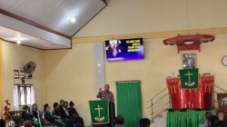 Minggu Kasih di Kairatu, Polres SBB Ajak Warga Cegah Kejahatan Tetap Jaga Kamtibmas