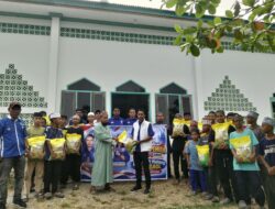 Peringati Hari Sumpah Pemuda, KNPI Malteng Salurkan Bantuan Beras ke Dua Pesantren