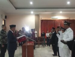Sekda Malteng Lantik 4 Kepala Pemerintahan Negeri, Tekankan Transparansi Anggaran