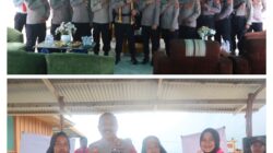 Kunker di 3 Markas Polisi, Kapolres Malteng Bawa Pesan Damai dan Penyerahan 100 Paket Bansos