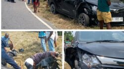 Mobil Tabrak Motor di Tikungan Dusun Nari Malteng, 1 Orang Luka Berat