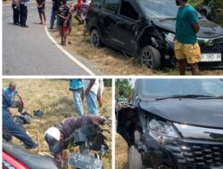 Mobil Tabrak Motor di Tikungan Dusun Nari Malteng, 1 Orang Luka Berat