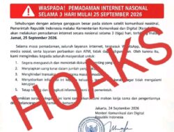 Komdigi Nyatakan Pemadaman Internet Nasional Yang Beredar, Murni Tindakan Pemalsuan dan Berita Bohong