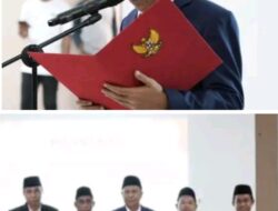 Rakib Sahubawa Lantik Penjabat Kepala Pemerintah 4 Negeri di Maluku Tengah